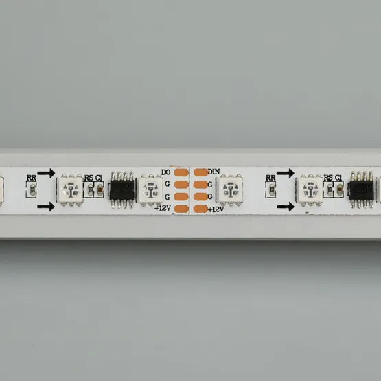 Фото #4 товара Светодиодная лента SPI-5000-5060-60 12V Cx3 RGB-Auto (10mm, 13.2W/m, IP20) (Arlight, Открытый, IP20)