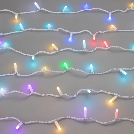 Фото #11 товара Светодиодная гирлянда ARD-STRING-CLASSIC-20000-WHITE-200LED-MILK-SYNC RGB (230V, 13W) (Ardecoled, IP65, 1 год)
