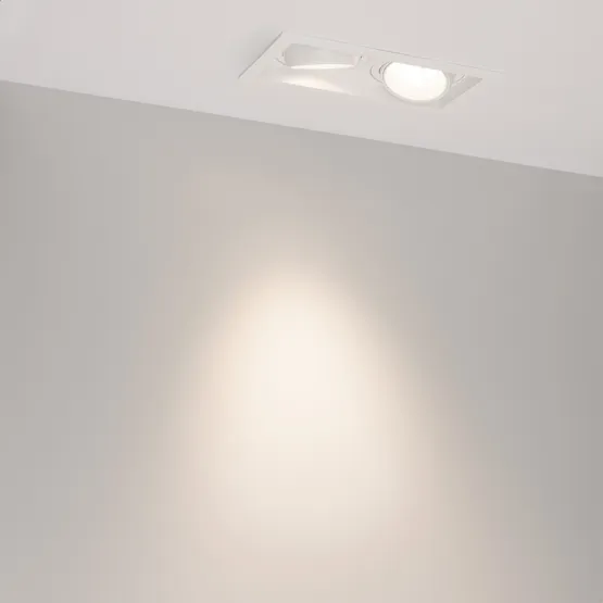 Фото #2 товара Светильник MS-VORTEX-BUILT-S210x117-2x20W Day4000 (WH-WH, 40 deg, 230V) (Arlight, IP20 Металл, 5 лет)