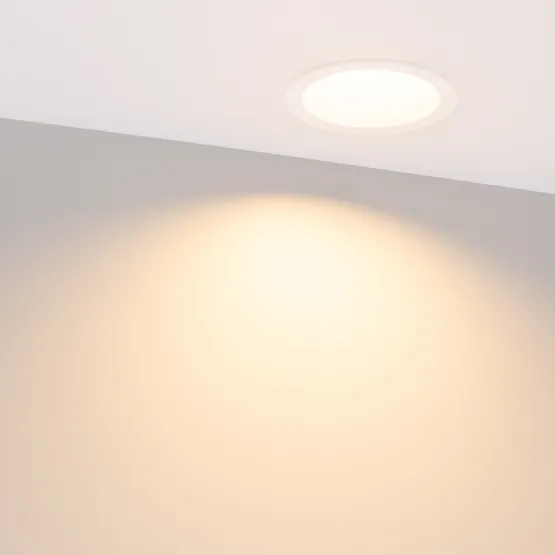Фото #5 товара Светильник MS-DROP-BUILT-R105-14W Warm3000 (WH, 85 deg, 230V) (Arlight, IP54 Металл, 5 лет)