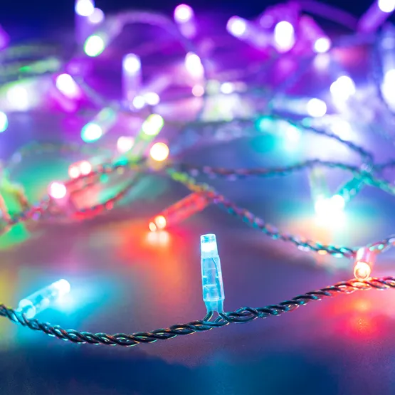Фото #1 товара Светодиодная гирлянда ARD-STRING-CLASSIC-10000-CLEAR-95LED-LIVE RGBW-DMX (24V, 10W) (Ardecoled, IP65, 1 год)