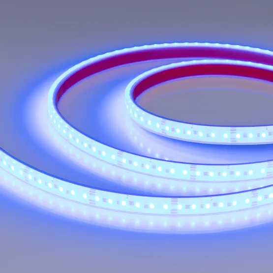 Фото #4 товара Светодиодная лента герметичная DOT-PFS-X120-12mm 24V RGB (14 W/m, IP68, 5m) (Arlight, 5 лет)
