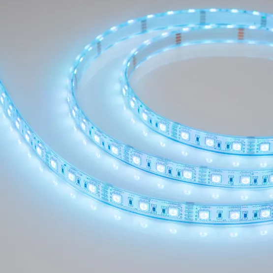Фото #4 товара Светодиодная лента герметичная RTW-PU-B60-12.5mm 12V RGB (14.4 W/m, IP68, 5060, 5m) (Arlight, -)