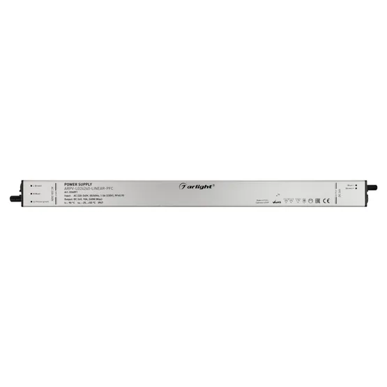 Фото #2 товара Блок питания ARPV-LG24240-LINEAR-PFC (24V, 10A, 240W) (Arlight, IP67 Металл, 5 лет)