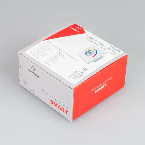 Фото #3 товара Панель SMART-P8-RGB-G-IN White (12-24V, 3x4A, Rotary, 2.4G) (Arlight, IP20 Пластик, 5 лет)