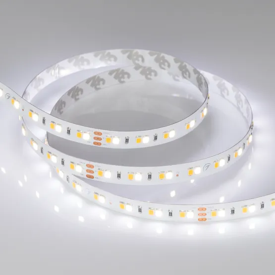 Фото #2 товара Светодиодная лента RT-A140-10mm 24V White-MIX (19.2 W/m, IP20, 2835, 5m) (Arlight, Изменяемая ЦТ)