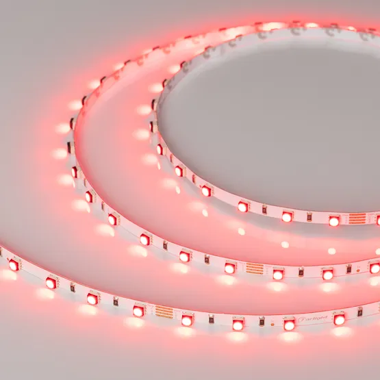 Фото #6 товара Светодиодная лента MINI-60-24V RGB 5mm (3535, 5m, LUX) (Arlight, 6 Вт/м, IP20)