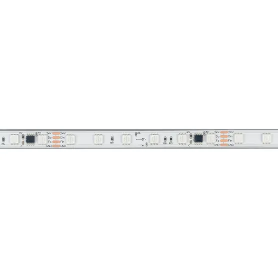 Фото #2 товара Светодиодная лента герметичная SPI-PS-B60-12mm 24V RGB-PX6-BPT (12 W/m, IP67, 5060, 5m) (Arlight, бегущий огонь)
