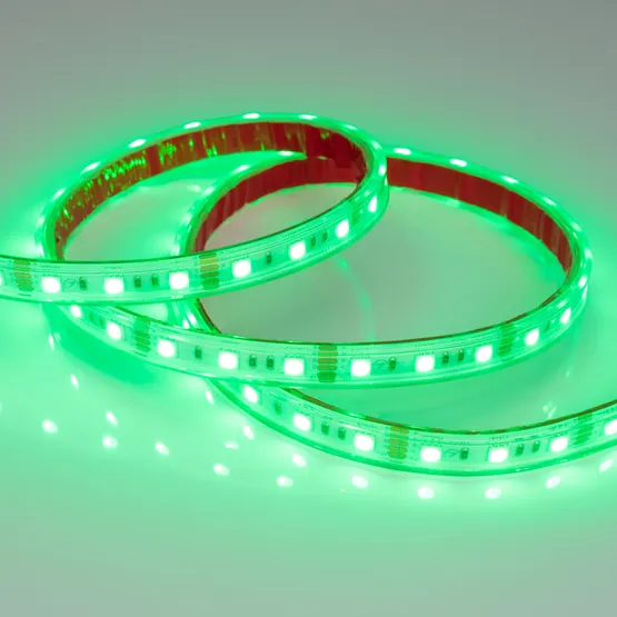 Фото #2 товара Светодиодная лента RTW 2-5000PS 12V RGB 2x (5060, 300 LED, LUX) (Arlight, 14.4 Вт/м, IP67)