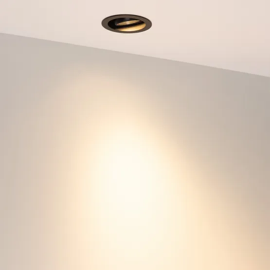 Фото #2 товара Светильник MS-VORTEX-BUILT-R90-12W Warm3000 (BK-BK, 40 deg, 230V) (Arlight, IP20 Металл, 5 лет)