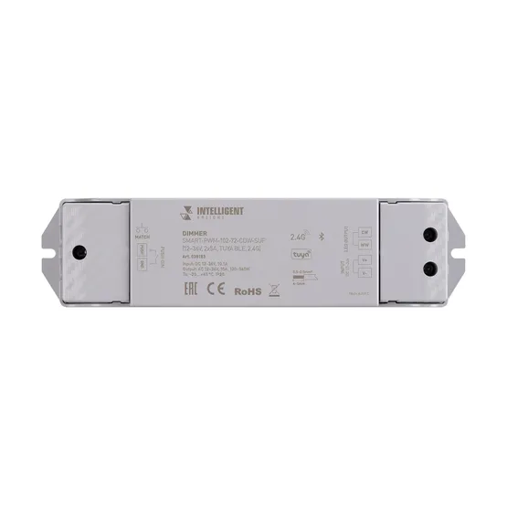 Фото #3 товара INTELLIGENT ARLIGHT Диммер SMART-PWM-102-72-CDW-SUF (12-36V, 2x5A, TUYA BLE, 2.4G) (IARL, Контроллер)