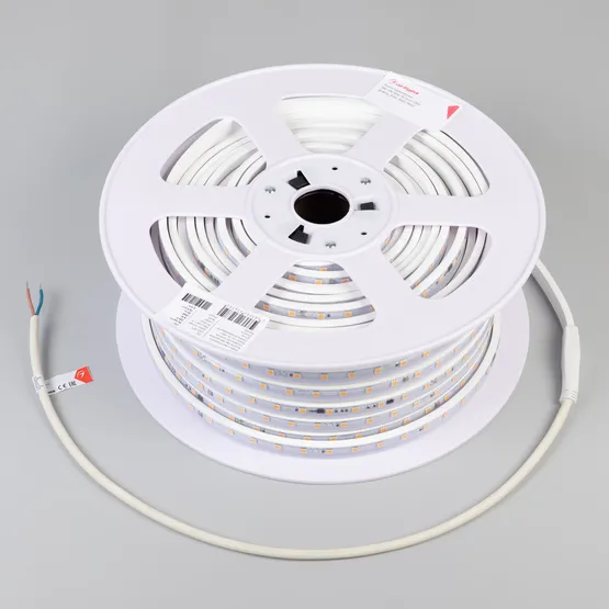 Фото #3 товара Светодиодная лента герметичная ARL-PV-B54-15.5mm 230V Warm2700 (8 W/m, IP65, 5060, 50m) (Arlight, -)