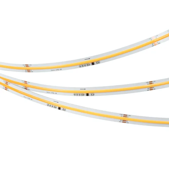 Фото #2 товара Светодиодная лента SPI-COB-X378-12mm 24V Warm3000-PX63-BPT (7 W/m, IP20, 5m) (Arlight, бегущий огонь)