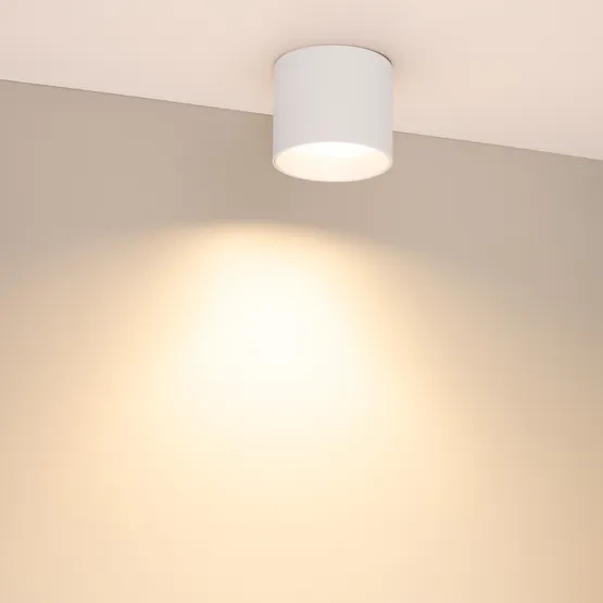 Фото #2 товара Светильник SP-BISCOTTO-R90-8W Warm3300-MIX (WH, 80 deg, 230V) (Arlight, IP54 Металл, 5 лет)