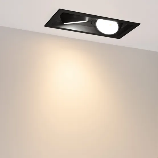 Фото #5 товара Светильник MS-VORTEX-BUILT-S250x140-2x30W Warm3000 (BK-BK, 50 deg, 230V) (Arlight, IP20 Металл, 5 лет)