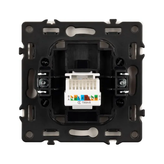 Фото #3 товара Механизм компьютерной розетки SCT-NOBE-MPC1-SFPL-GD (RJ-45, CAT6) (Arlight, Золотой песок)