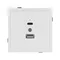Минифото #2 товара Механизм USB розетки SCT-TENDO-MUAC-PL-WH (5V, 3A, QC3) (Arlight, Белый)