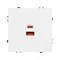 Минифото #2 товара ARL NOBE USB Розетка тип A+C софт-тач белый кварц SCT-MUAC-SFPL-FC-WH (65W, QC3) (Arlight, -)
