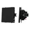 Минифото #1 товара ARL NOBE Выключатель 2 кл софт-тач черный оникс SWT-MK02-SFPL-BK (250V, 10A) (Arlight, -)