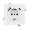 Минифото #2 товара Механизм розетки с USB зарядкой SCT-TENDO-MUAC-SFPL-WH (230V, 16A) (Arlight, Матовый белый)