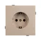 Минифото #2 товара Механизм электрической розетки SCT-TENDO-MEU1-PL-GD (230V, 16A) (Arlight, Песочный)