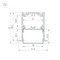 Минифото #7 товара Профиль SL-LINIA52-3L-F-2000 ANOD BLACK (Arlight, Алюминий)