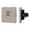 Минифото #1 товара Механизм телефонной розетки SCT-NOBE-MTL1-SFPL-CA (RJ-11, 4C) (Arlight, Кашемир)