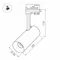 Минифото #10 товара Светильник SP-POLO-TRACK-LEG-R85-15W Warm3000 (BK-GD, 40 deg) (Arlight, IP20 Металл, 3 года)