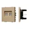Минифото #1 товара Механизм сдвоенной телефонной розетки SCT-NOBE-MTL2-SFPL-GD (RJ-11, 4C) (Arlight, Золотой песок)