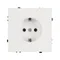 Минифото #2 товара Механизм электрической розетки SCT-NOBE-MEU1-SFPL-WH (230V, 16A) (Arlight, Белый кварц)