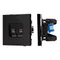Минифото #1 товара Механизм компьютерной розетки двойной SCT-TENDO-MPC2-PL-BK (RJ-45, CAT6) (Arlight, Черный)