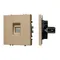 Минифото #1 товара Механизм телефонной розетки SCT-NOBE-MTL1-SFPL-GD (RJ-11, 4C) (Arlight, Золотой песок)