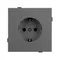 Минифото #2 товара Механизм электрической розетки SCT-TENDO-MEU1-SFPL-GR (230V, 16A) (Arlight, Матовый графитовый)