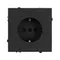 Минифото #2 товара Механизм электрической розетки SCT-NOBE-MEU1-SFPL-BK (230V, 16A) (Arlight, Черный оникс)