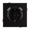 Минифото #2 товара Механизм розетки с USB зарядкой SCT-TENDO-MUAA-PL-BK (230V, 16A) (Arlight, Черный)