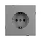 Минифото #2 товара Механизм электрической розетки SCT-TENDO-MEU1-PL-GR (230V, 16A) (Arlight, Графитовый)
