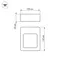Минифото #5 товара Светильник LGD-Wall-Frame-J2B-7W Warm White (Arlight, IP54 Металл, 1 год)