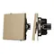 Минифото #1 товара Механизм звонкового выключателя SWT-TENDO-MKR1-SFPL-GD (230V, 10A) (Arlight, Матовый песочный)