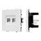 Минифото #1 товара Механизм сдвоенной телефонной розетки SCT-NOBE-MTL2-SFPL-WH (RJ-11, 4C) (Arlight, Белый кварц)