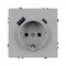 Минифото #3 товара Механизм розетки с USB зарядкой SCT-NOBE-MUAC-SFPL-IS (230V, 16A) (Arlight, Никель)