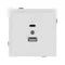 Минифото #2 товара Механизм USB розетки SCT-TENDO-MUAC-SFPL-WH (5V, 3A, QC3) (Arlight, Матовый белый)