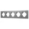 Минифото #1 товара Рамка пластиковая FRM-PERIO-PL-5-GR (Arlight, -)