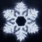Минифото #1 товара Фигура светодиодная ARD-SNOWFLAKE-M10-1000x900-504LED White (230V, 31W) (Ardecoled, IP65, 1 год)
