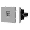 Минифото #1 товара Механизм телефонной розетки SCT-NOBE-MTL1-SFPL-IS (RJ-11, 4C) (Arlight, Никель)