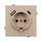 Минифото #2 товара Механизм розетки с USB зарядкой SCT-TENDO-MUAC-PL-GD (230V, 16A) (Arlight, Песочный)