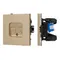Минифото #1 товара Механизм компьютерной розетки двойной SCT-TENDO-MPC2-SFPL-GD (RJ-45, CAT6) (Arlight, Матовый песочный)