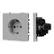 Минифото #1 товара Механизм электрической розетки SCT-NOBE-MEU1-SFPL-IS (230V, 16A) (Arlight, Никель)