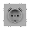 Минифото #2 товара Механизм розетки с USB зарядкой SCT-NOBE-MUAA-SFPL-IS (230V, 16A)  (Arlight, Никель)