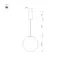 Минифото #6 товара Светильник SP-SILKA-HANG-R300-7W Warm2700 (WH, 330 deg, 230V) (Arlight, IP20 Натуральный шелк, 3 года)