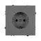 Минифото #2 товара Механизм электрической розетки SCT-NOBE-MEU1-SFPL-GR (230V, 16A) (Arlight, Серый базальт)